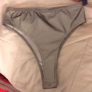 Reflective iHeartRaves high waisted thong